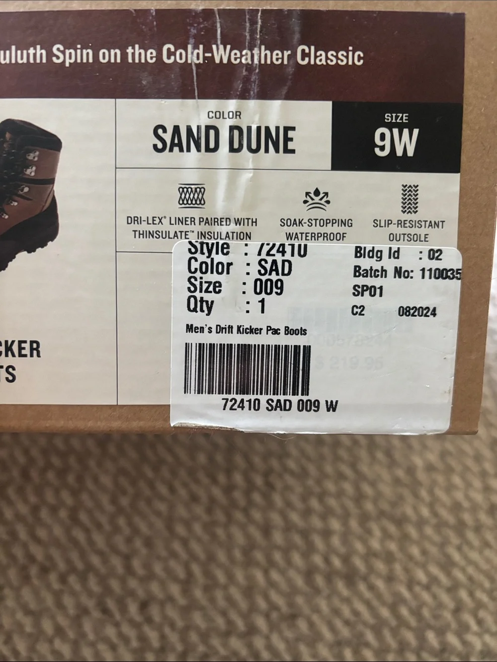 Duluth Trading Co Brown and Black Men's Outdoor Work Boot